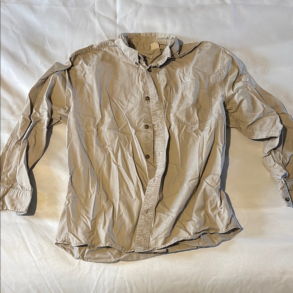 Men's Tan Shirt Jacket